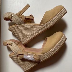 Women's platform wedge sandals.